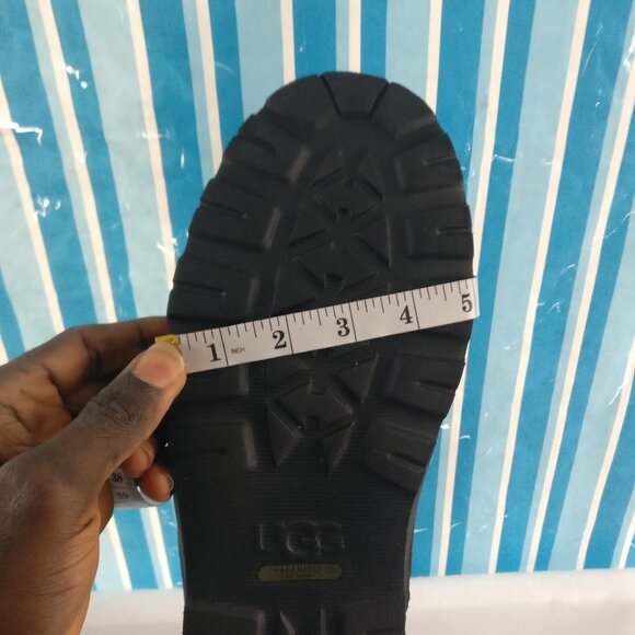 UGG Leather & Suede mouton Sheepskin Shearling Waterproof Snow Winter boot 13us - Picture 8 of 8